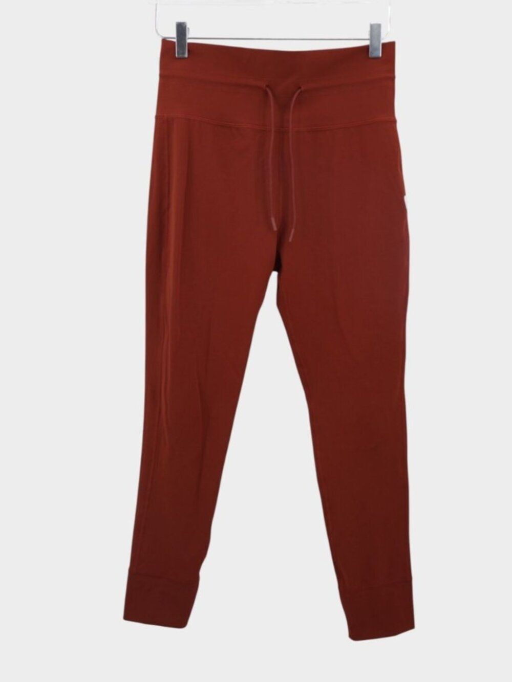 Vuori Daily Leggings Rust Burnt Orange High Waist Drawstring Size M* SEE DESC